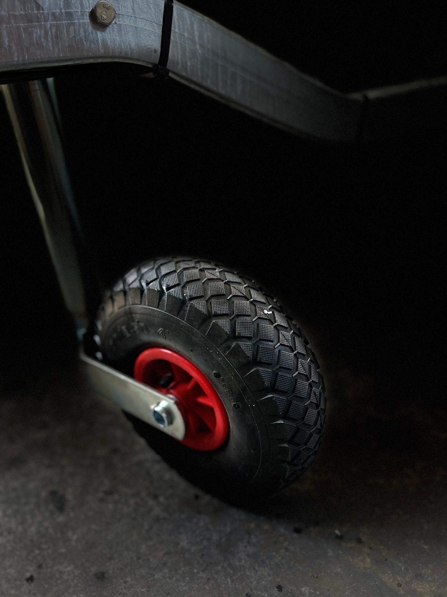 Roue jockey gonflable