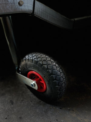 Roue jockey gonflable en remplacement