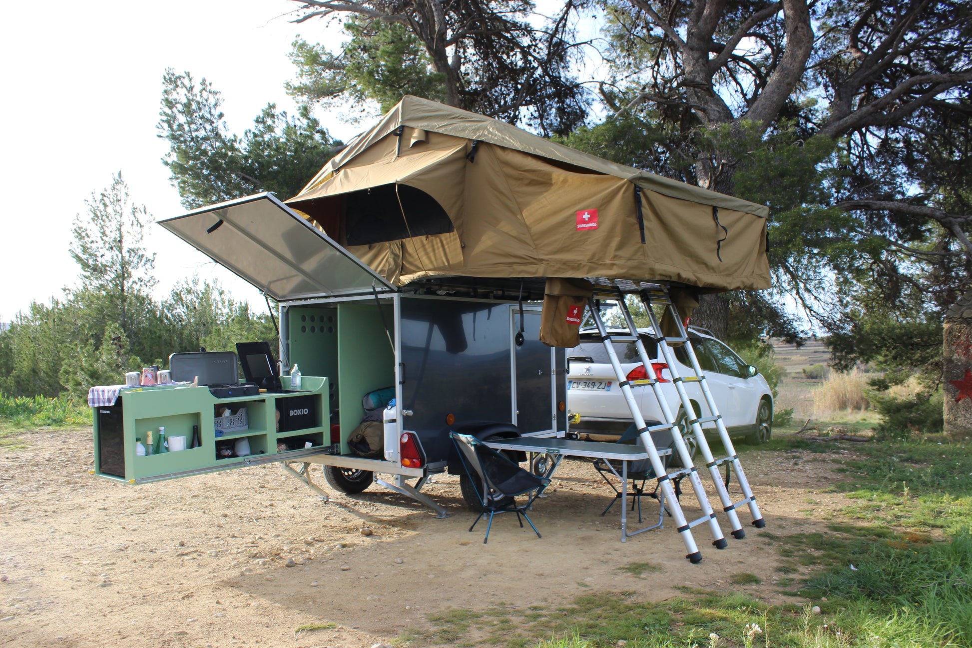 remorque tente Remorque Camper – BoXrider remorques